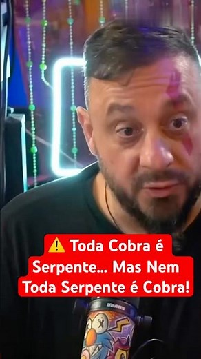Cobra ou Serpente? A Diferença Que Pode Salvar Sua Vida 🐍⚠️ #snake #cobra #viral #cortespodcast