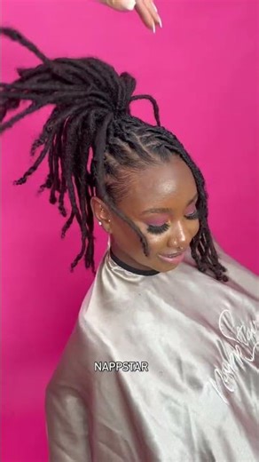 Beautiful Inverted French Braid✨ book appointment at NappStar.com #locs #fypシ゚viral