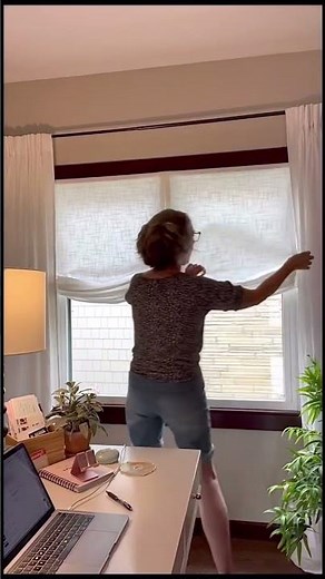 The EASIEST Soft Fold Roman Shade To Make -customizable -quick -beginning hand sewing -inexpensive