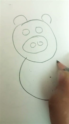 easy pig drawing #cute
