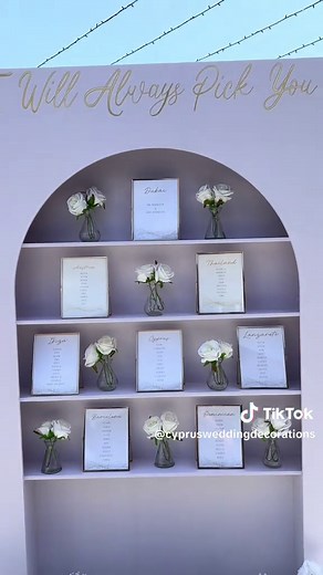 I will always pick you 🌷😍❤️ #fyp #foryou #weddingsetup #weddingdecorations #weddingday #white #flowers #reception #tableplan
