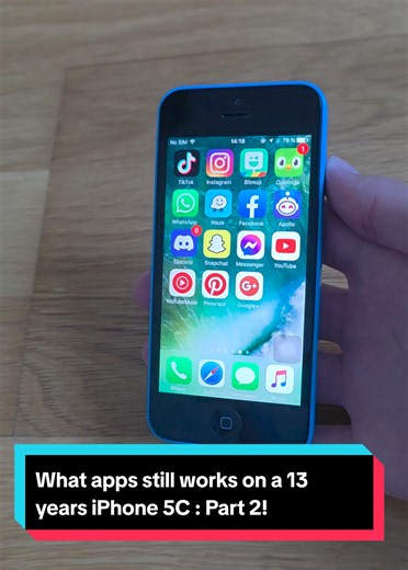 Part 2 : What apps still works in a 13 years old iPhone 5C? #fyp #apple #iphone #iphone5c #nostalgia