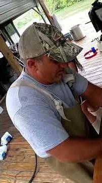 Catfish Cleaning: From Alligator Gar to Delicious Food! #shorts