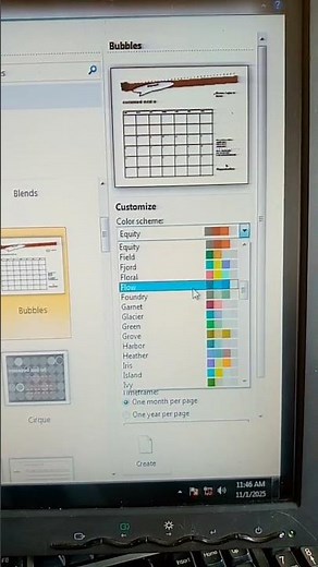 how to create calendar using Microsoft publisher