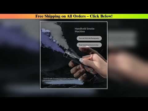 Portable mini smoke machine, handheld smoke stick, mini fog generator for live streaming and