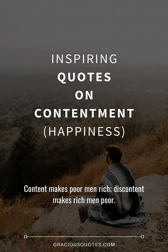 58 Inspiring Quotes on Contentment (HAPPINESS)