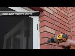 Meshtec Recessed Mount Double Security Screen Door installation