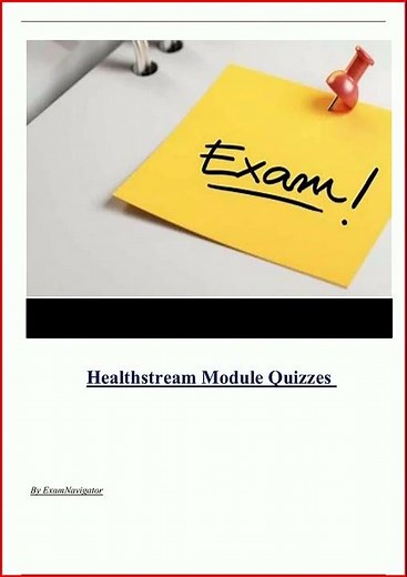 Healthstream Module Quizzes Latest Actual Questions And Answ video