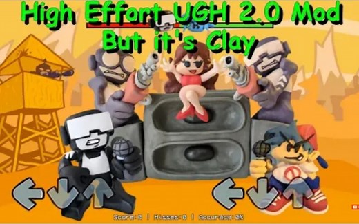 High Effort UGH 2.0 Mod but it's Clay - Friday Night Funkin Mod