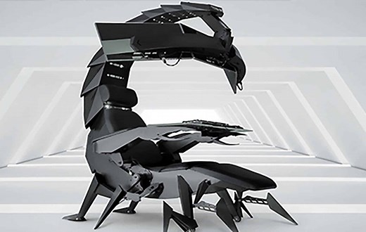 Com o cockpit 'escorpião' você joga até deitado