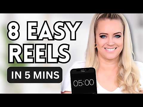 8 EASY Reels you can create in 5 minutes 📱⏰