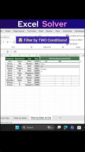 How to Use the FILTER Function in Excel | Multiple Criteria 🚀