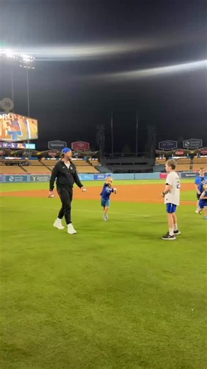 7.8K views · 4K reactions | Clayton Kershaw spent some extra time on the field with his family after his final game at Dodger Stadium. #Dodgers #ClaytonKershaw #WorldSeries #MLB (: @mlbonfox) | Dodger Blue | Facebook