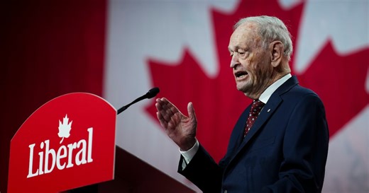 Former PM Jean Chretien was absent from throne speech due to minor heart surgery