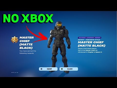 How To Get The *MATTE BLACK MASTER CHIEF* Style In Fortnite With NO XBOX (Tutorial)