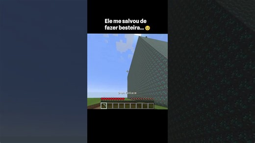 He saved me from making a mistake... 🥺 #minecraft