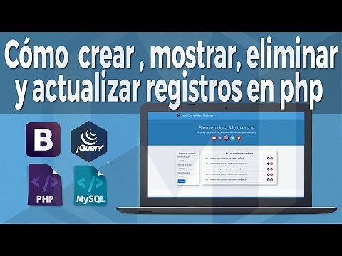 (Tutorial) Cómo crear, mostrar, actualizar y eliminar registros en PHP con MySQL, jQuery y Bootstrap