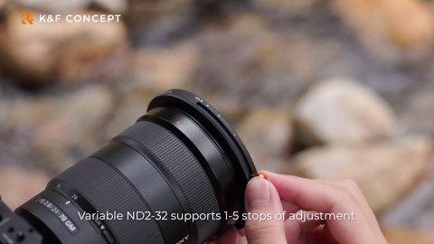 K&F CONCEPT 82mm Variable Fader ND2-ND32 ND Filter and CPL Circular Polarizing Filter 2 in 1 for Camera Lens No X Spot Waterproof Scratch Resistant (Nano-X Series)