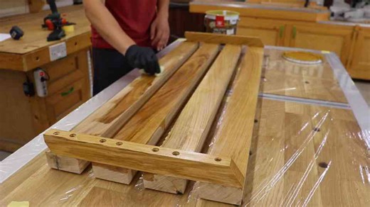 DIY bench project woodworking part 2