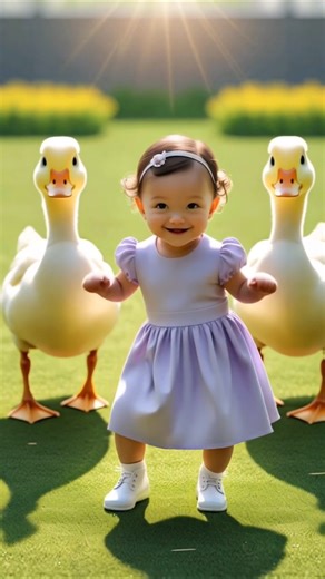 baby and ducks dance 👶 🍼 🦢 🐣 #baby #duck #dance #shorts #shortsviral #trending #trendingshorts