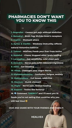 ⚠️ The side effects no one tells you about… #healvex #wellnessforlife #wellnesstips