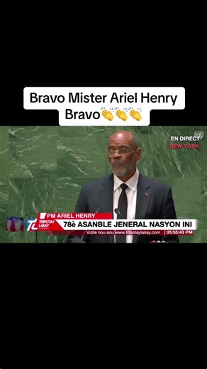Ariel Henry Defends Canal Construction in UN Speech