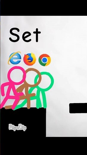 Web Browser - Stickman Race shorts #shorts #stickman #animation #alanbecker #flipaclip