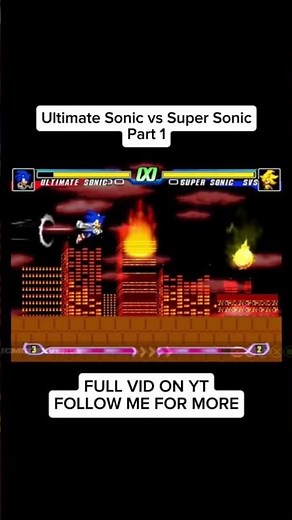 Ultimate Sonic vs Super Sonic - Part 1