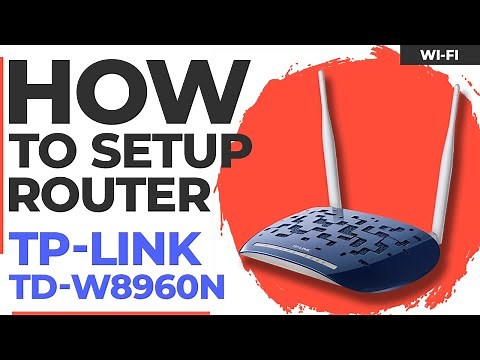 ✅ How to Setup TP-Link TD-W8960N
