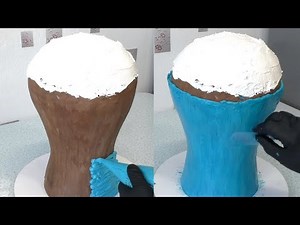 Выравнивание. Пионы в вазе. Крем БЗК.