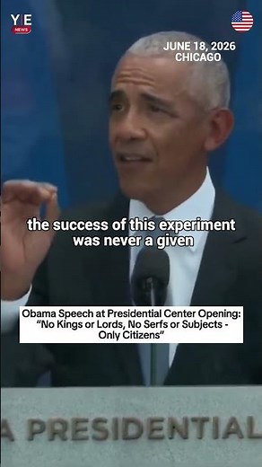 Barack Obama: “No Kings or Lords — Only Citizens” | Presidential Center Opening Speech