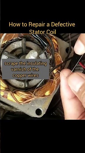 How to repair a defective stator coil #shorts #shortvideo #repair #statorwinding #trending #ytshorts