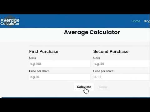 how to use this average calculator