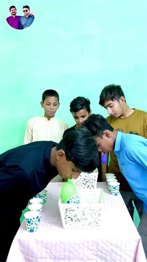 Munh se Balloon Challenge 😂 | Disposable Glass Game | Funny Luck Based Challenge