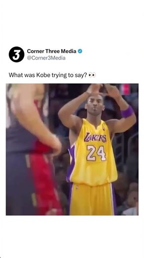 What was Kobe trying to say?