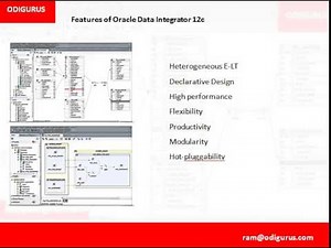 ODI 12c Video Tutorials Session-1 Features of Oracle Data Integrator