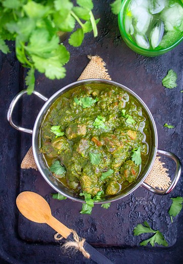 Lamb Saag - Restaurant Style | Video - Nish Kitchen