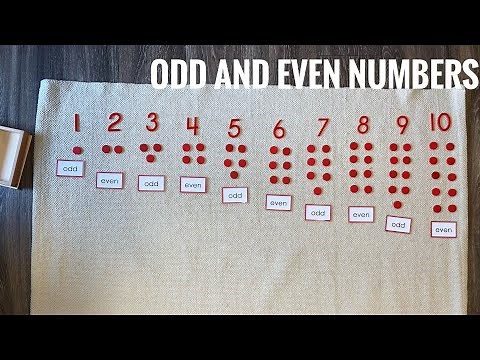 Montessori Odd and Even Numbers