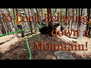 Colorado 4x4 Rescue and Recovery - Safe Xtract X-Lock Belaying down a 40 degree slope