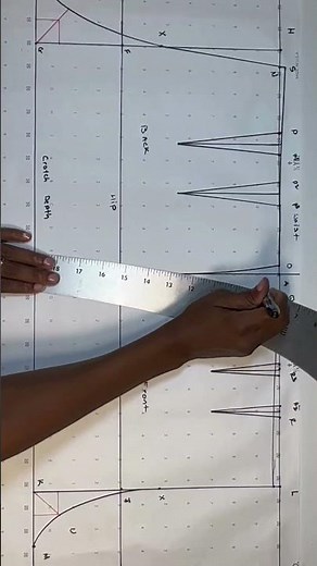 How to Draft the Trouser/Pant Pattern #patternmaking #pants #fashiondesign