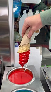 Cherry Dipped Magic Shell Ice Cream Cone 🤤🍦🍒 | Foody Fetish