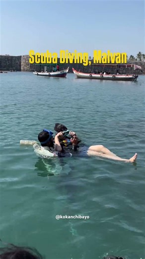 Scuba Diving,Malvan 🤿🐟 #kokan #konkanpremi #malvan #scubadiving #viral #trending #travel