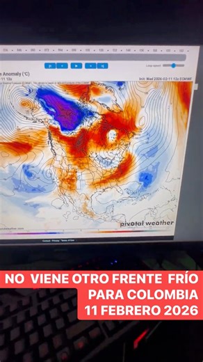 #BreakingNews El frente frío para Colombia o centro América es pura farsa, no es verdad, miren los modelos computarizados son los que dicen la verdad, tranquilidad | Alertas y curiosidades