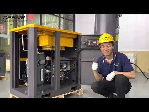 How to connect OPPAIR screw air compressor to air dryer/air tank/pipeline/precision filter?