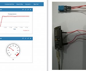 Nodemcu Is Sending Temperature and Humidity Data to Thingspeak