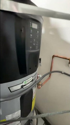 New installation of AO Smith electric water heater #waterheater #plumbing #heatpump #hvac #install