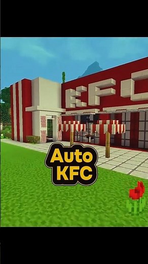 Auto KFC Farm in Minecraft, cooked chicken factory! #minecraft #lavachicken #kfcchicken #bedrock