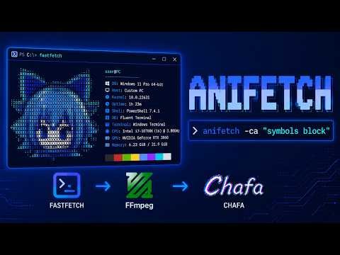 Windows: Install Anifetch (logo animated in terminal)