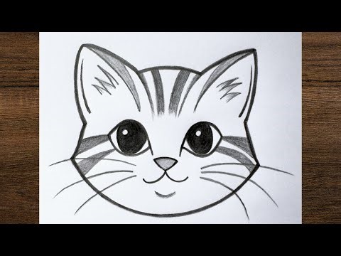 How to draw Cute Kitty easy drawing / Cat drawing / Easy drawing