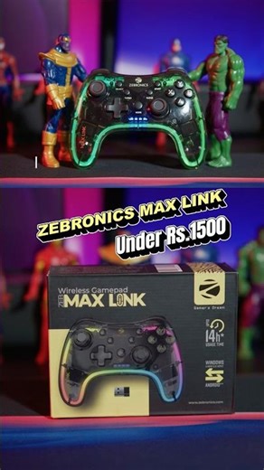 ZEBRONICS MAX LINK 🔥 Xbox Style Controller Under Budget! 🎮 PC + Android Gaming #Shorts